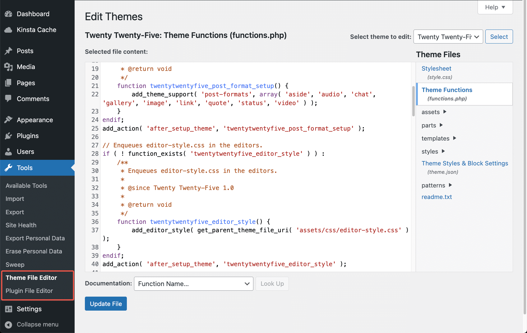 Theme File Editor