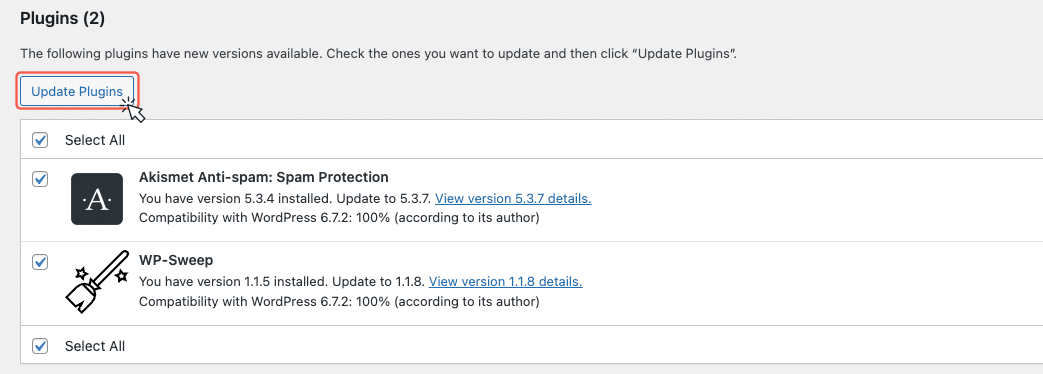 Update plugins