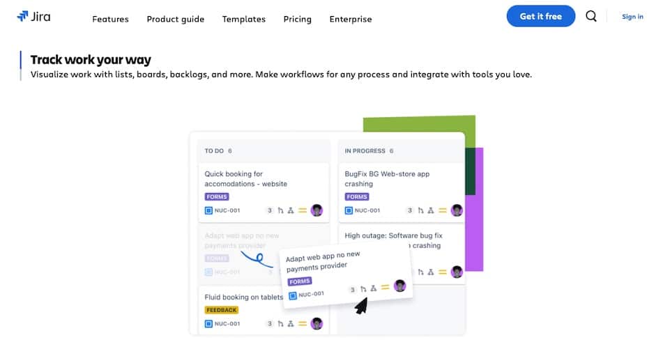 Ein Screenshot der Jira-Oberflaäche.