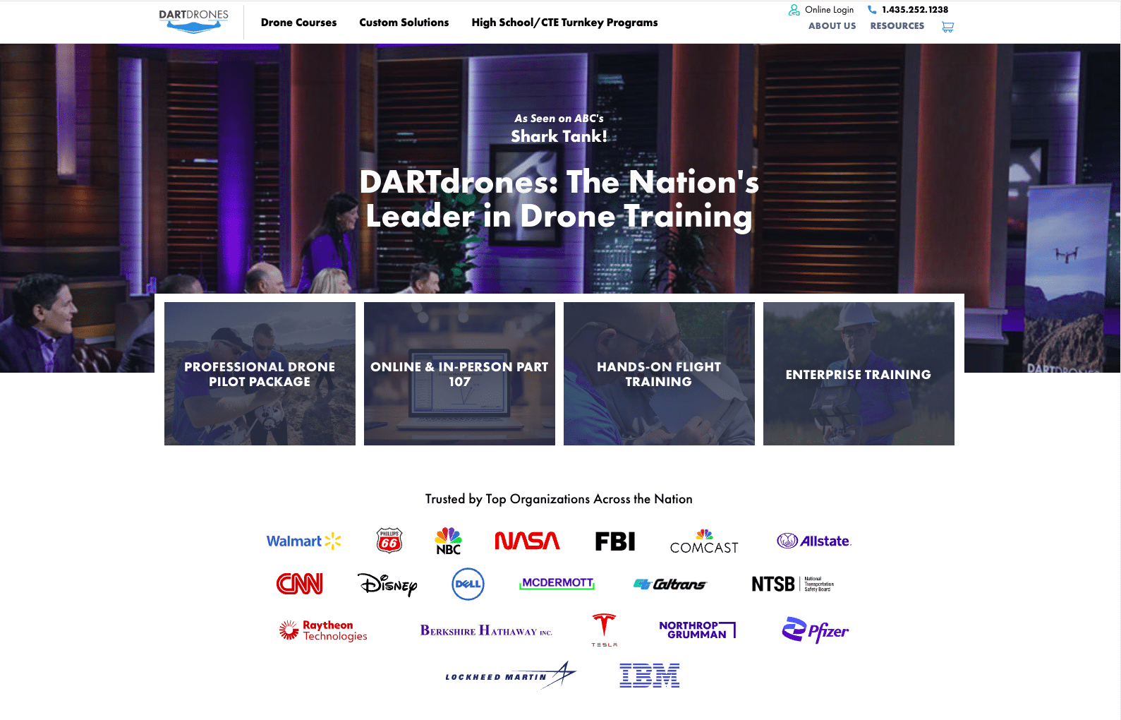 DARTdronesの公式サイト