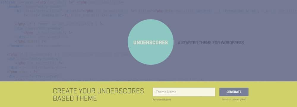 _Underscores WordPress theme 