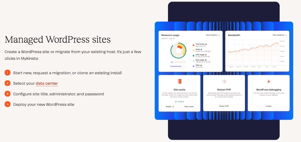 Alojamiento administrado de WordPress con Kinsta