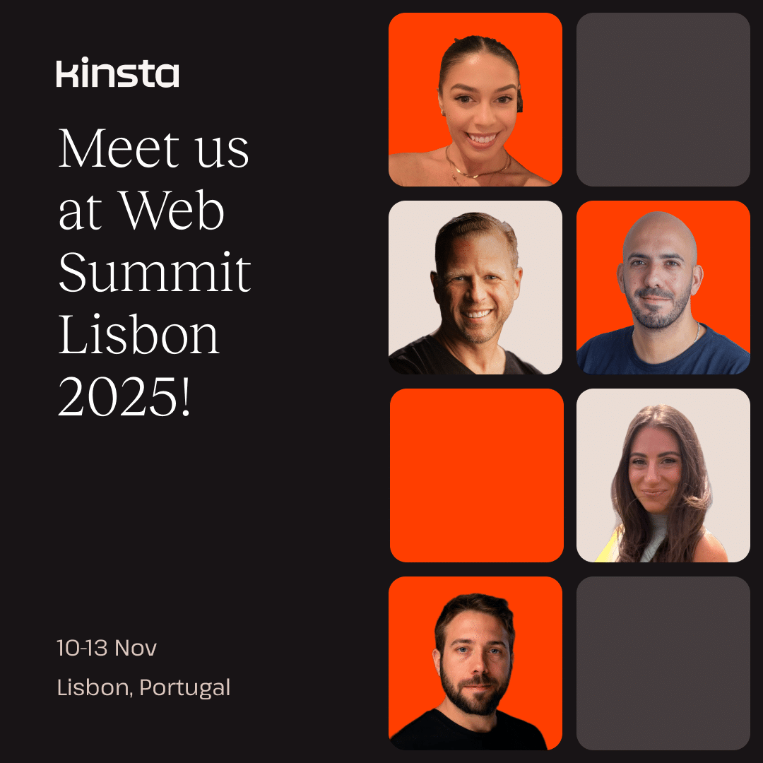 The Kinsta team at Web Summit Lisbon