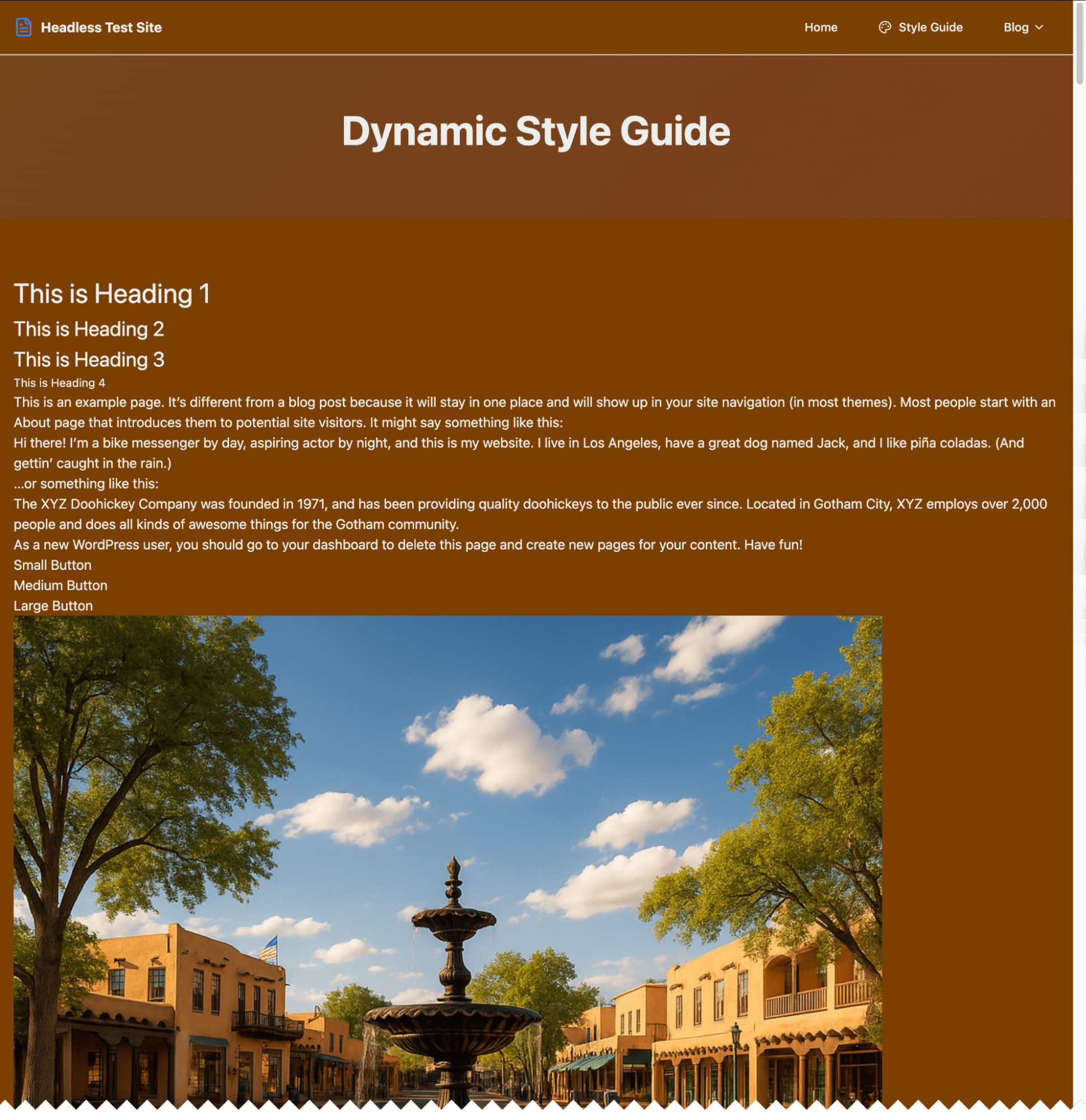 Dynamische styleguide-pagina in Lovable met typografie, kleurenschema’s en componentvoorbeelden.