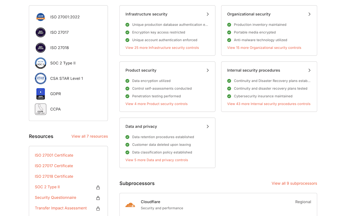 Centre de confiance Kinsta.
