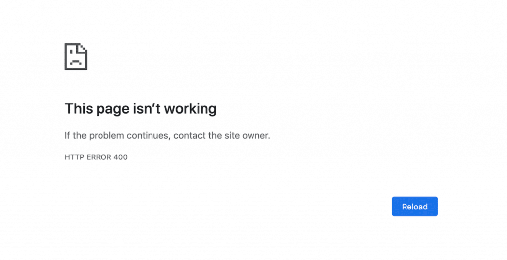 La page ne fonctionne pas.